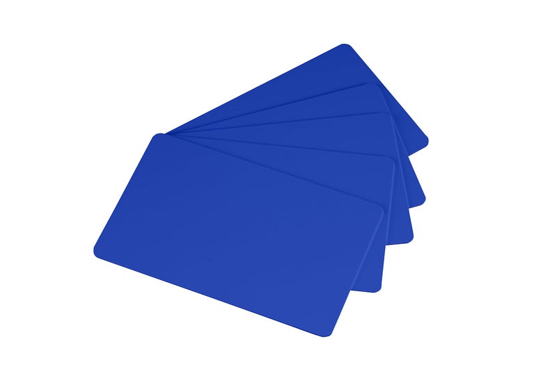 easyIDea Pack of 100 Hospital Blue CR80 PVC Cards | 30 mil by easyIDea - Image 2