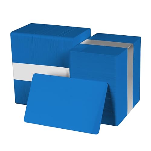 easyIDea Pack of 100 Hospital Blue CR80 PVC Cards | 30 mil by easyIDea - Image 1