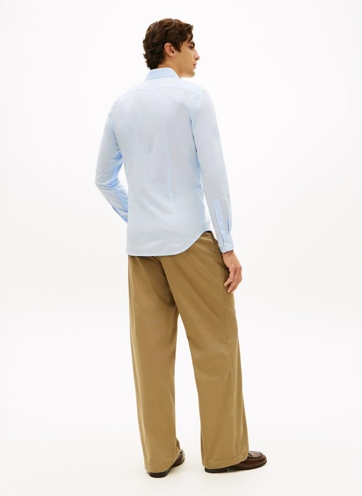 TOMMY HILFIGER Slim Fit Contrast Collar Poplin Shirt - Image 2