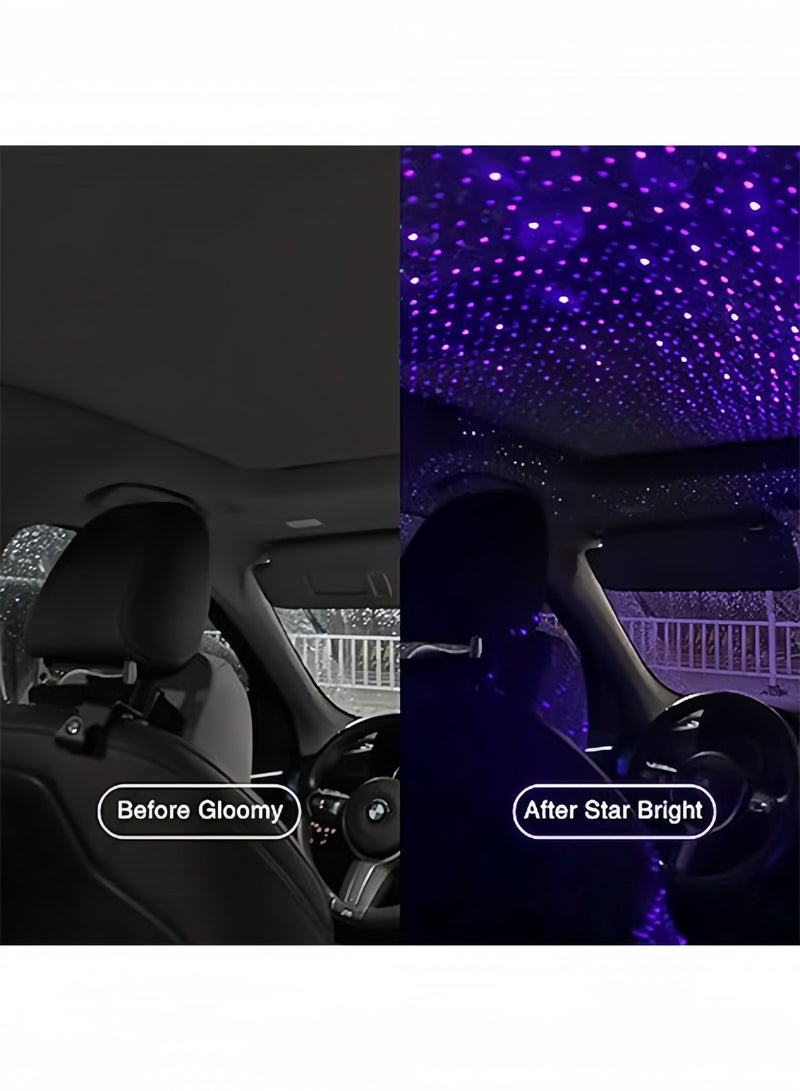 جهاز عرض النجوم ضوء الليل، ملحقات السيارة للنساء والرجال، أضواء LED رومانسية داخلية، قابلة للتعديل لتناسب السيارة، السقف، غرفة النوم، ديكور، غرفة المنزل، توصيل وتشغيل - Image 2