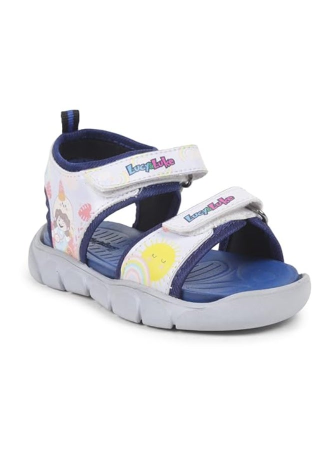 Liberty Lucy & Luke FLYNN-41 Casual Velcro Sandal For Kids - Sky Blue | Comfortable and Cushioned Footbed | Durable Summer Footwear for Outdoor | Ideal for Everyday Wear - Image 1
