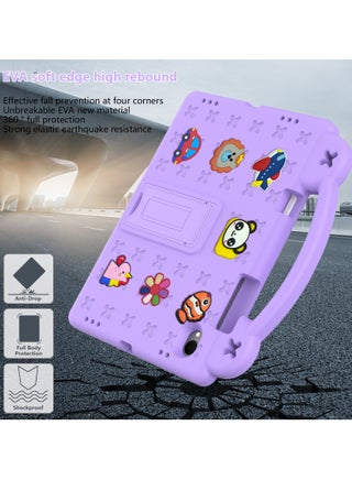Kids Case Compatible with Samsung Galaxy Tab S11 11 Inch 2025, Lightweight EVA Kids Friendly Shockproof Case Cover with Invisible Bracket, Handle and Shoulder Strap (Purple) - view 2