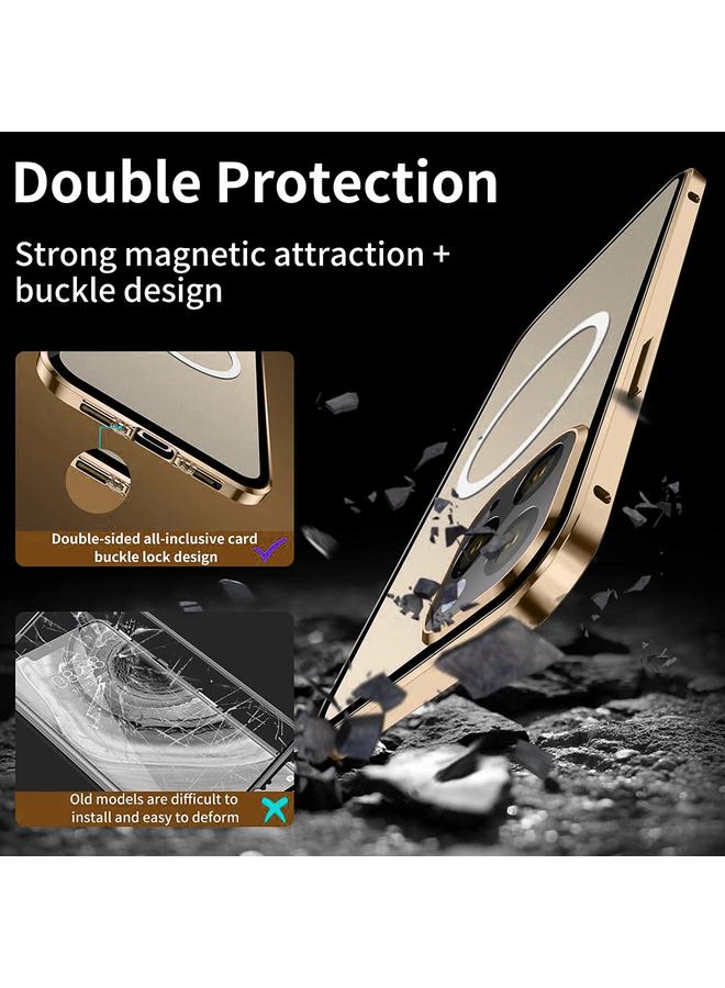 S-TOP Case For iPhone 14 Pro Max 360 Full Body Magnetic Frosted Magsafe Phone Case - Image 3