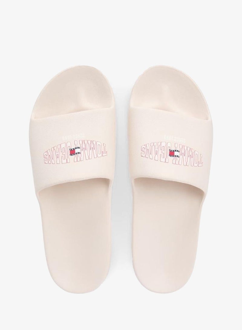 TOMMY JEANS Wavy Flag Logo Slides - Image 1