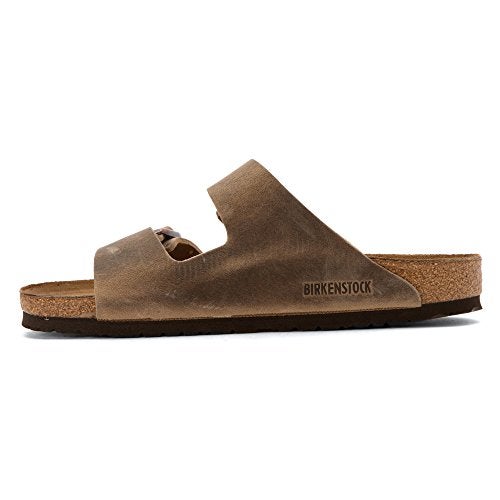BIRKENSTOCK صندل بيركنستوك يونيكس أريزونا ببطانة ناعمة، جلد بني مزيت، 41 م EU/10-10.5 B(M) US نساء/8-8.5 B(M) US رجال - Image 3