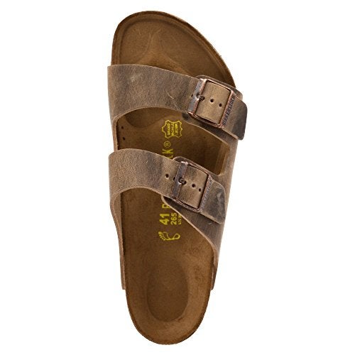 BIRKENSTOCK صندل بيركنستوك يونيكس أريزونا ببطانة ناعمة، جلد بني مزيت، 41 م EU/10-10.5 B(M) US نساء/8-8.5 B(M) US رجال - Image 4
