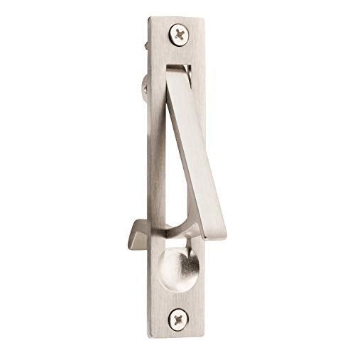 Dontay Pocket Door Edge Pull, Professional Stainless Steel 304, 4" Hidden Door Handle, Flush Mount Pocket Door Hardware for Pocket Sliding Door, Spring Loaded (1, Satin Nickel) - Image 1