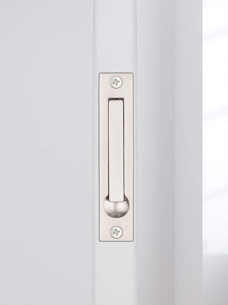 Dontay Pocket Door Edge Pull, Professional Stainless Steel 304, 4" Hidden Door Handle, Flush Mount Pocket Door Hardware for Pocket Sliding Door, Spring Loaded (1, Satin Nickel) - Image 4