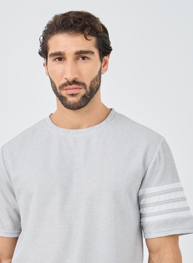 Styli Striped Short Sleeve Oversized T-Shirt - Image 3