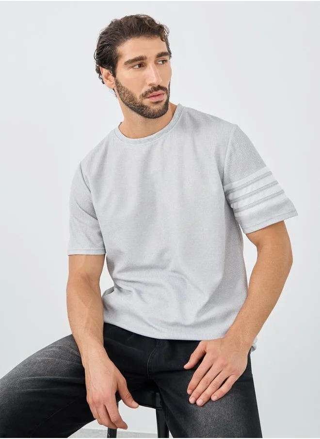 Styli Styli Striped Short Sleeve Oversized T-Shirt