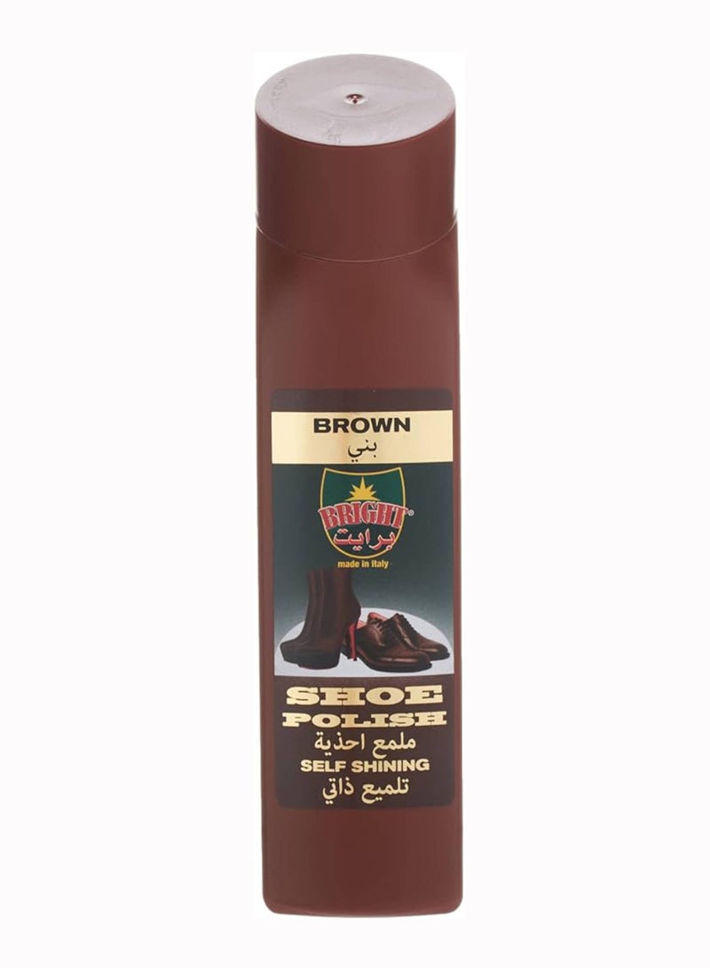 Bright Bright Self Shining Shoe Polish 75ml Brown