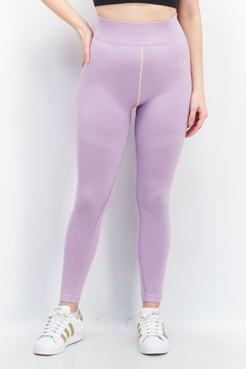 ODolls Sport Women Sportswear Fit Training Leggings, Lilac - Image 1