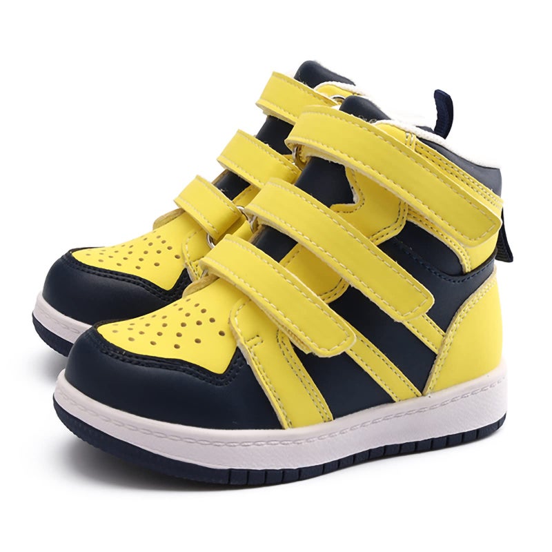 Orthopedic Shoes for ToddlersHigh Top Kids Corrective Boots with Arch Ankle Support for Girls and Boys to Correct Foot Problems Yellow