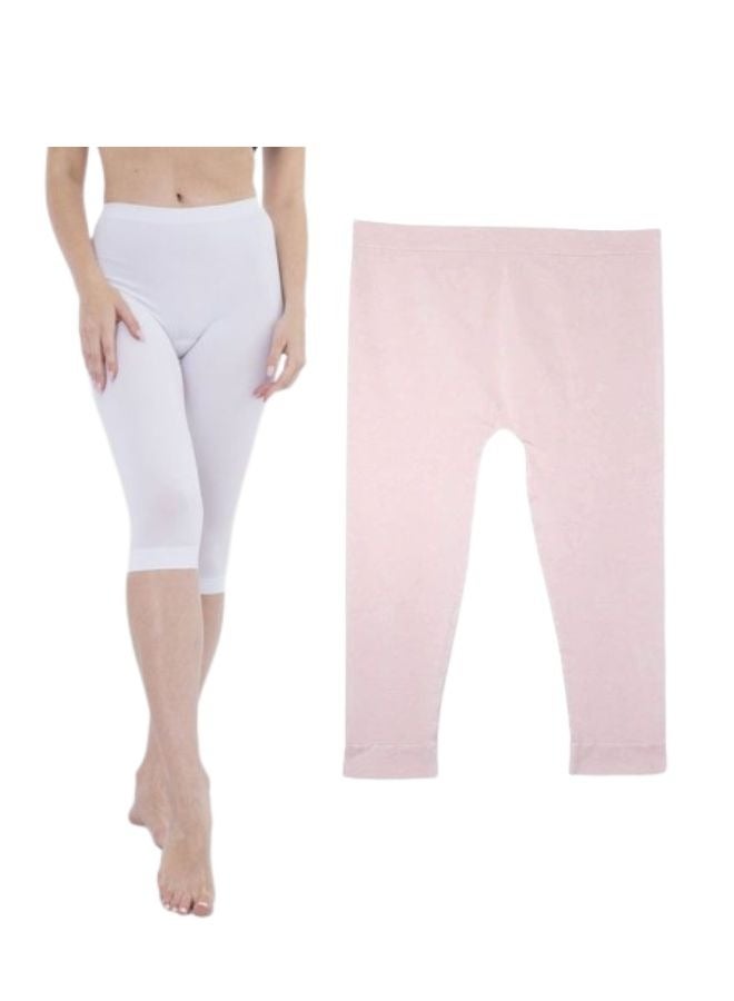 Carina Plain Bermuda short leggings for women with high elastic waist high quality materials good ventilation and soft touch (2pieces) - Image 1