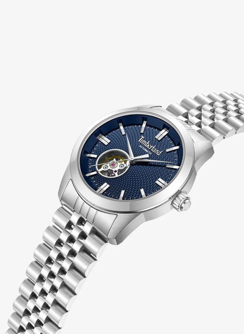 Timberland Lodgepole Blue Dial Stainless Steel Bracelet Automatic Watch for Men, 41mm