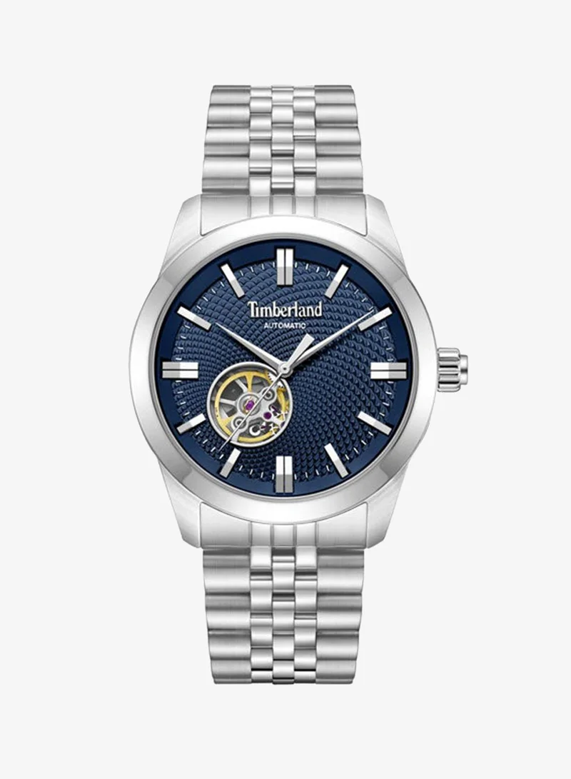 Timberland Lodgepole Blue Dial Stainless Steel Bracelet Automatic Watch for Men, 41mm