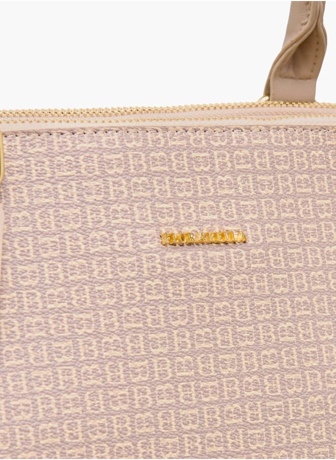 Flora Bella By Shoexpress Women Solid Tote Bag with Detachable Strap and Zip Closure  - Image 4