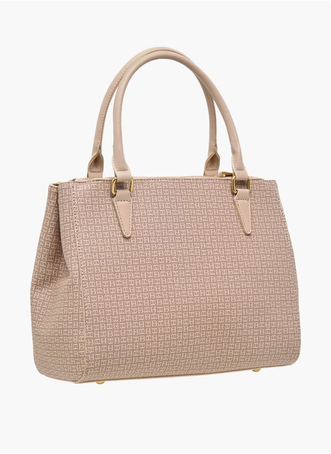 Flora Bella By Shoexpress Women Solid Tote Bag with Detachable Strap and Zip Closure  - Image 3