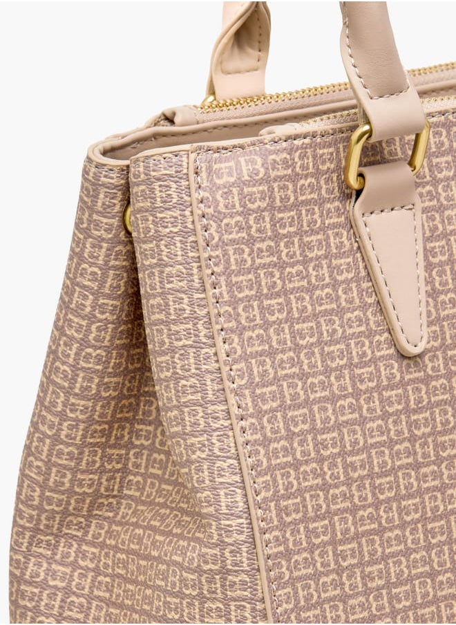 Flora Bella By Shoexpress Women Solid Tote Bag with Detachable Strap and Zip Closure  - Image 5