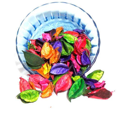 Promote Potpourri Unscented 75Gm Pack Dried Leaves and Flowers and 3 inch 4 pcs DIY Craft Ball for Home Natural Decorations - Image 2
