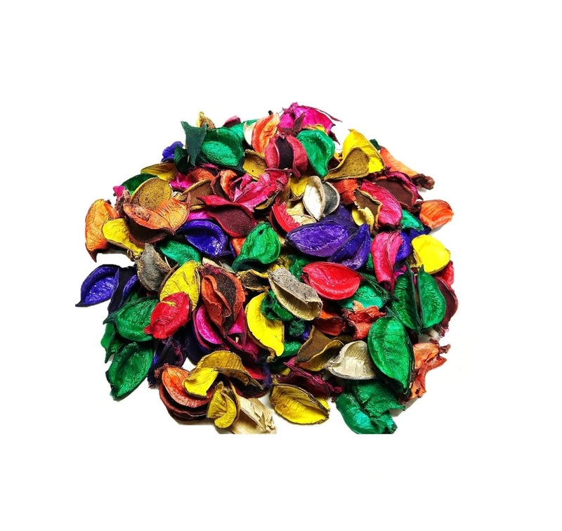 Promote Potpourri Unscented 75Gm Pack Dried Leaves and Flowers and 3 inch 4 pcs DIY Craft Ball for Home Natural Decorations - Image 3