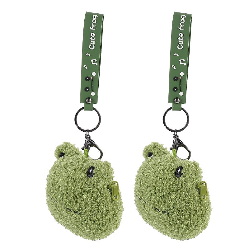 2 Pcs Cartoon Frogs Purse Animals Mini Wallet Change Wallet Children - Image 1