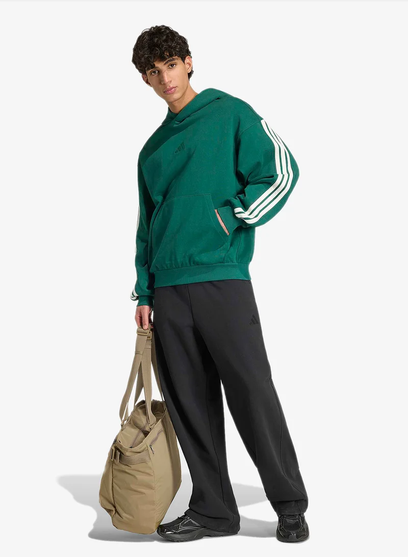 Adidas CGREEN/OWHITE 3-Stripes Hoodie for Men | Best Price UAE
