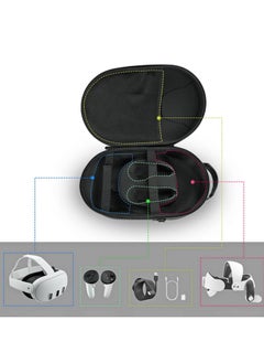 Generic EVA Carrying Case for Meta Quest 3 VR Headset Waterproof Hard Shell Storage Bag with Adjustable Shoulder Strap Shockproof  Anti-Scratch Protection  - Image 3