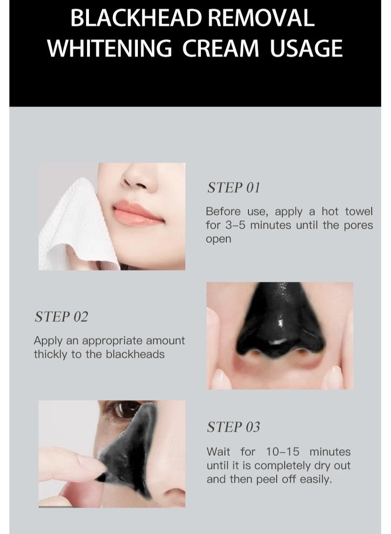 Generic Blackhead removal and whitening cream large bottle nose mask mild non-irritating tear and pull blackhead extraction liquid moisturizing 60g  - Image 5