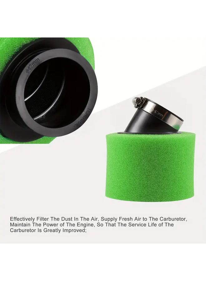42mm Slanted Foam Air Filter For 125cc To 250cc Dirt Bikes ATV Scooters - Image 4