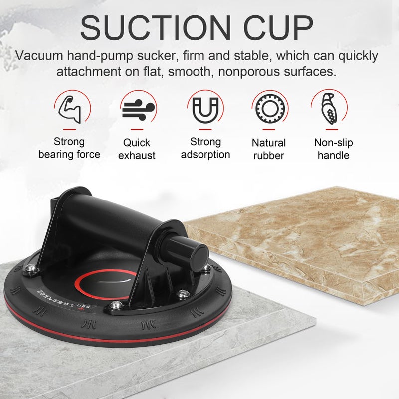 200mm Diameter Vacuum Suction Cup 200kg High Bearing Capacity Heavy Duty Vacuum Ceramic Tile Lifter for Granite Glass Lifting Tool - Image 4