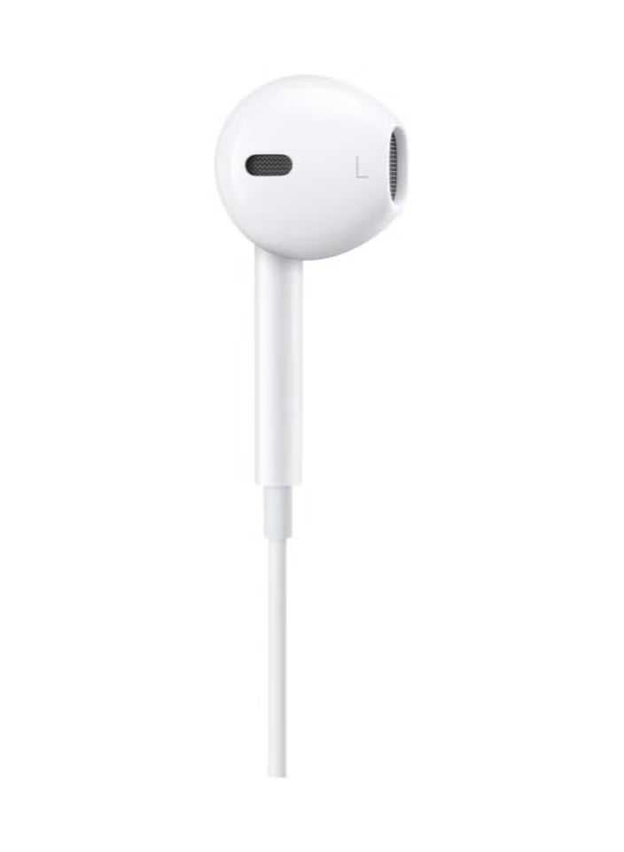 سماعات أذن سلكية USB-C مزودة بميكروفون وتحكم في مستوى الصوت - سماعات أذن داخلية بصوت جهير عميق لأجهزة iPhone 15/16 وSamsung وiPad - صوت نقي - أبيض - Image 2