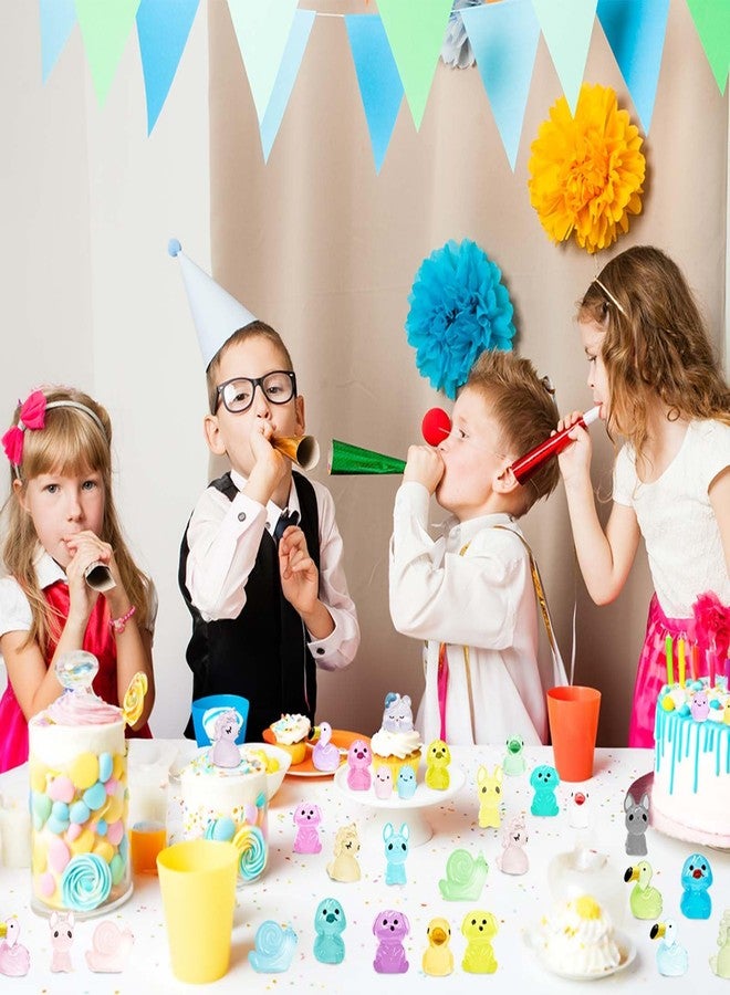 HAPTIME 113Pcs Luminous Mini Resin Animals Glass Animals Figures to Hide Trinkets Miniature Figurines Glow in Dark Mini Ducks Dinosaurs Frogs for Landscape Dollhouse Decor Fairy Garden Accessories - Image 5