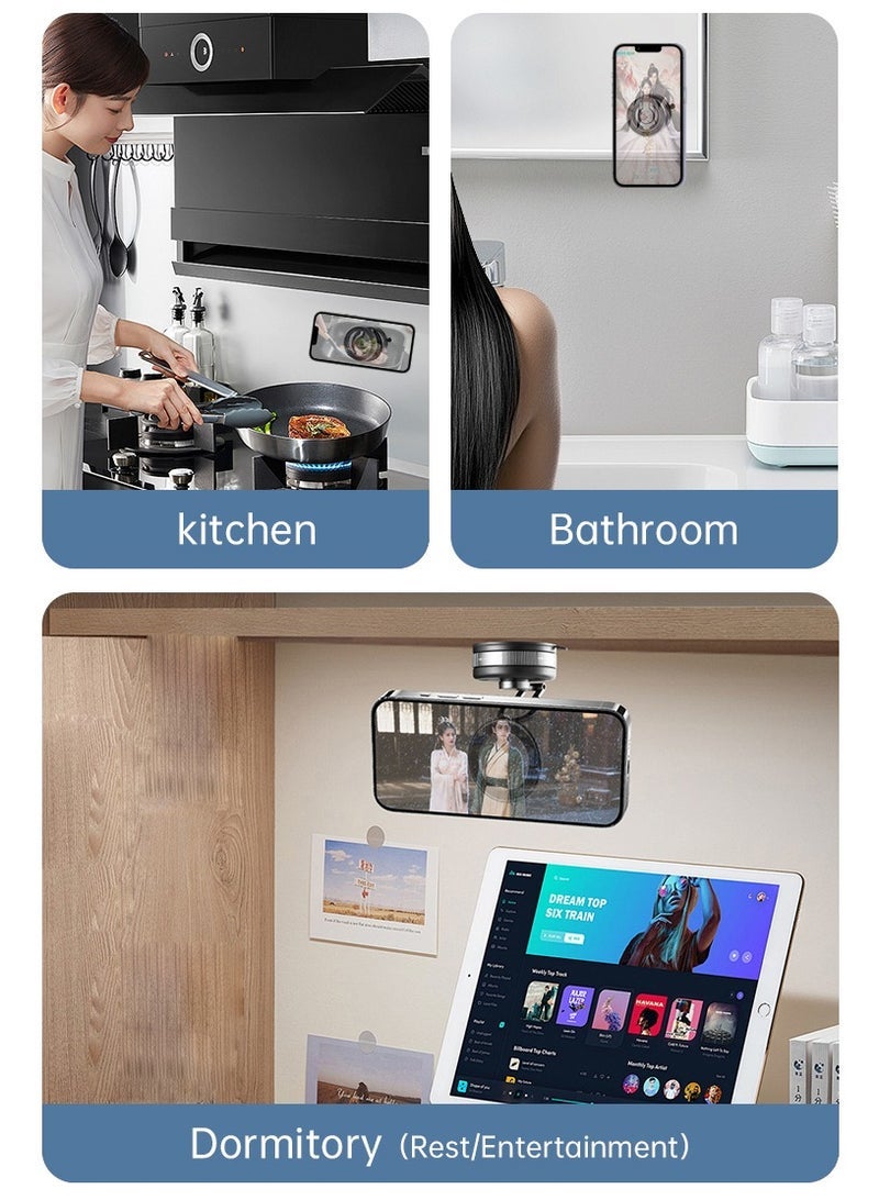 general Magnetic Car Phone Holder, Suction Cup Mount, Multi-Angle Rotation, Includes Mirror Stickers, Magnetic Sheets, and Hex Wrench for Easy Installation - Image 5