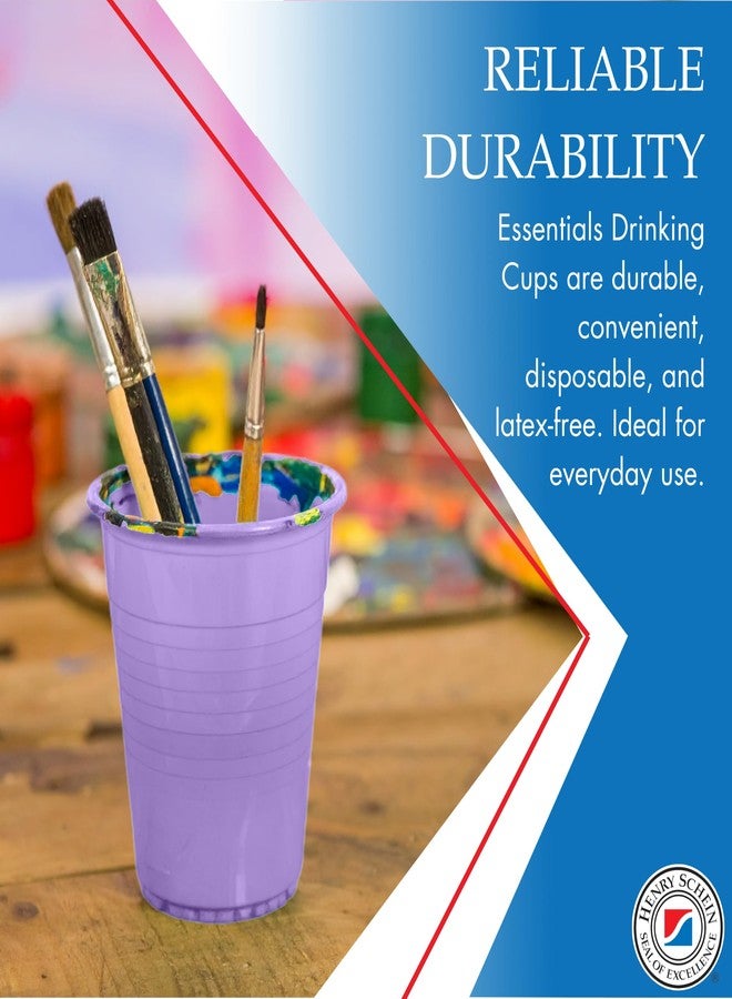 Henry Schein Essentials Plastic Drinking Cups - Pack of 100 - Lavender 5 oz Disoposable Cups for Cold Beverages, Parties, Office, or Medical Use - Durable & Convenient - Image 3