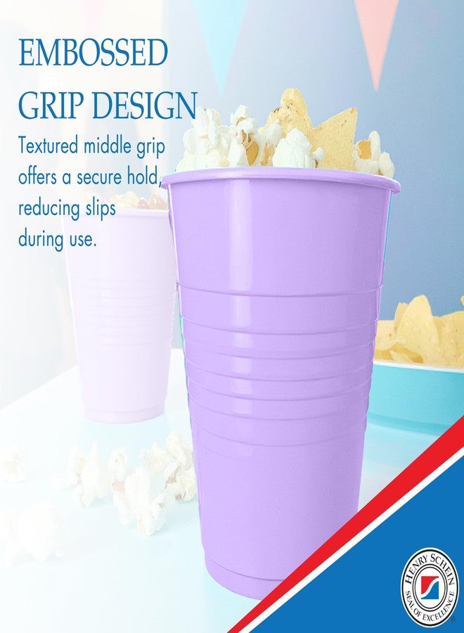 Henry Schein Essentials Plastic Drinking Cups - Pack of 100 - Lavender 5 oz Disoposable Cups for Cold Beverages, Parties, Office, or Medical Use - Durable & Convenient - Image 5