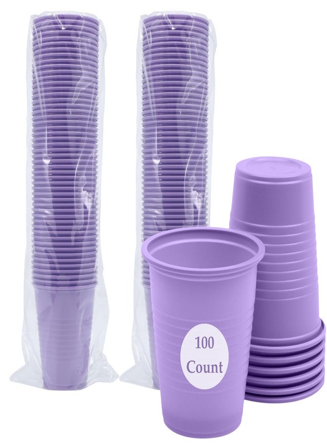 Henry Schein Essentials Plastic Drinking Cups - Pack of 100 - Lavender 5 oz Disoposable Cups for Cold Beverages, Parties, Office, or Medical Use - Durable & Convenient - Image 1