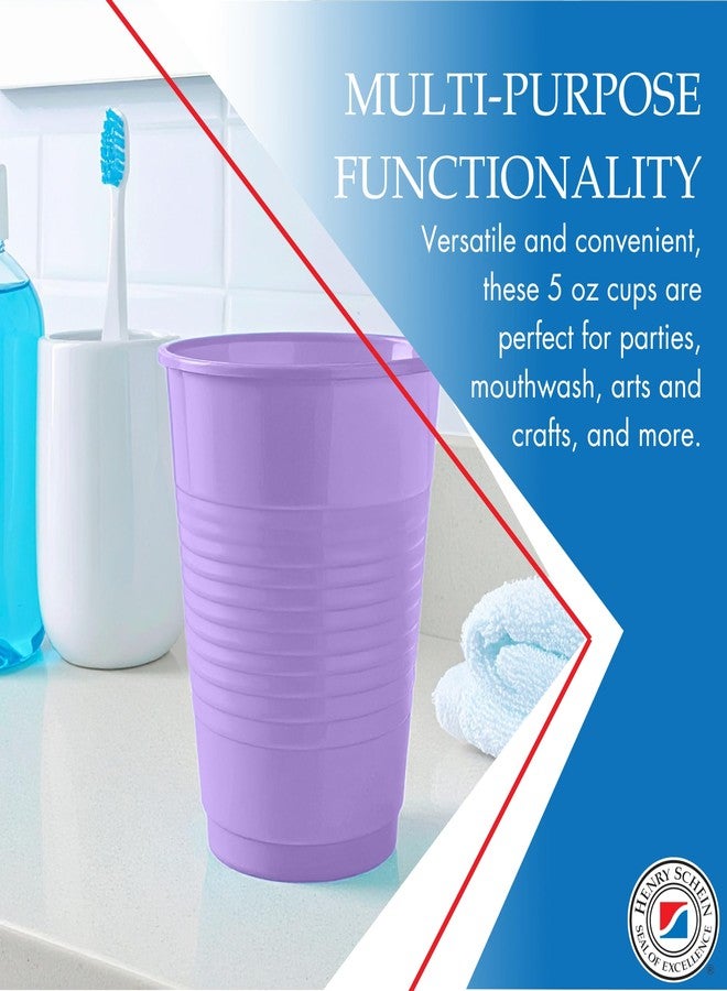 Henry Schein Essentials Plastic Drinking Cups - Pack of 100 - Lavender 5 oz Disoposable Cups for Cold Beverages, Parties, Office, or Medical Use - Durable & Convenient - Image 4