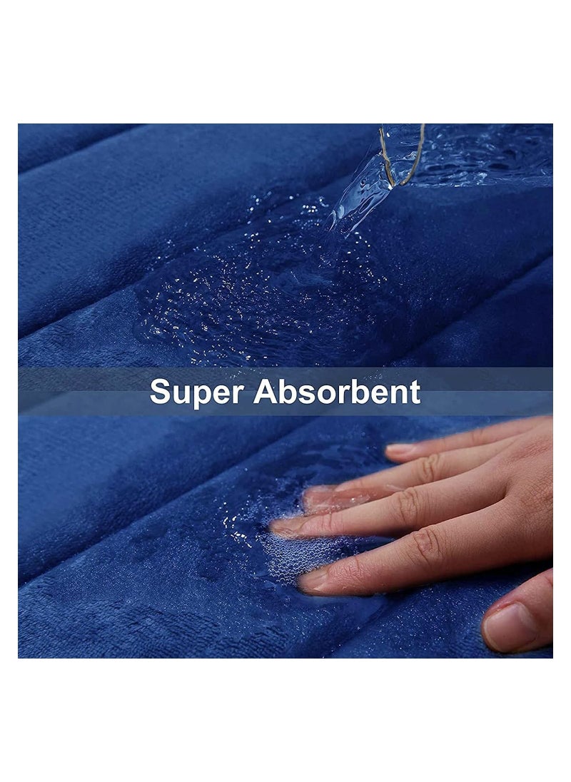 BELGREE 2 PACK Non Slip Mat With Memory Foam Super Absorbent Bath Rugs Washable Kitchen Mats is Machine Wash Easy to Dry for Bathroom Floor Rugs Pack of 2  - Image 5