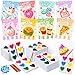 Duchong Valentines Day Gifts for Kids 24 Packs Heart Watercolor Paint Sets with Dessert Food Painting Cards Classroom School Exchange Prizes Art Party Favors for Boys Girls - Image 2