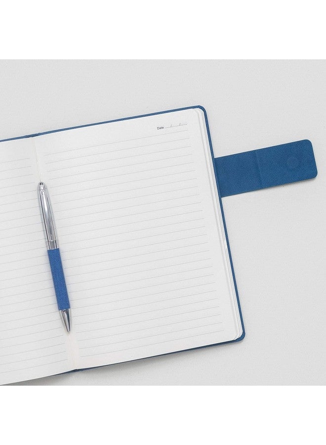REGAL Premium PU Leather A-5 Office Notebook Diary Journal with Smart Magnetic Flap Closure, 192 pages 80 gsm (Cobalt Blue) - Image 5