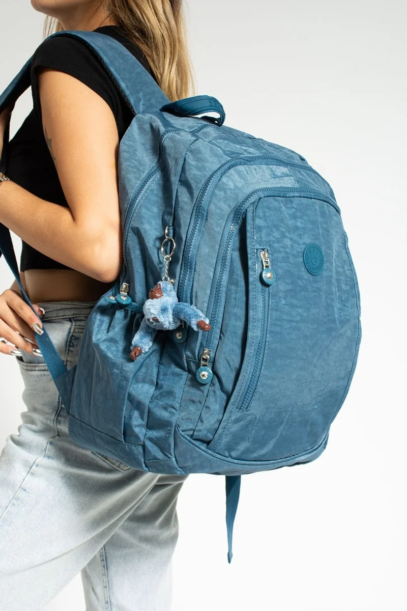 Çanta Trend Bag Trend Imported Waterproof Fabric Monkey Key Gift Mega Size Backpack School Bag