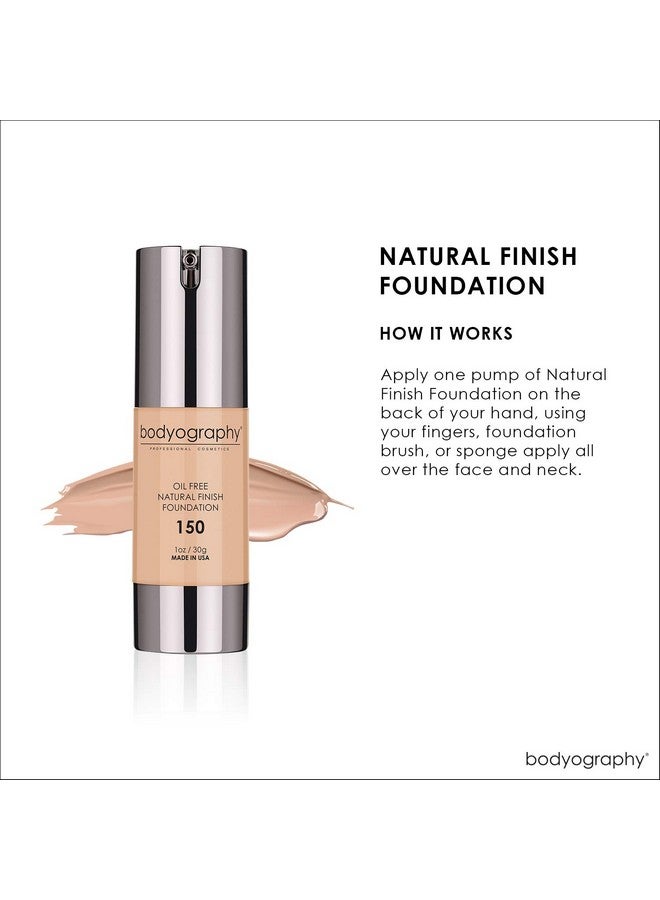 BODYOGRAPHY - NATURAL FINISH Foundation (Light Medium #150): Oil-Free Anti-Aging Salon Natural Finish w/ Vitamin E, C, Antioxidants | Vegan, Gluten-Free, Paraben-Free - Image 4