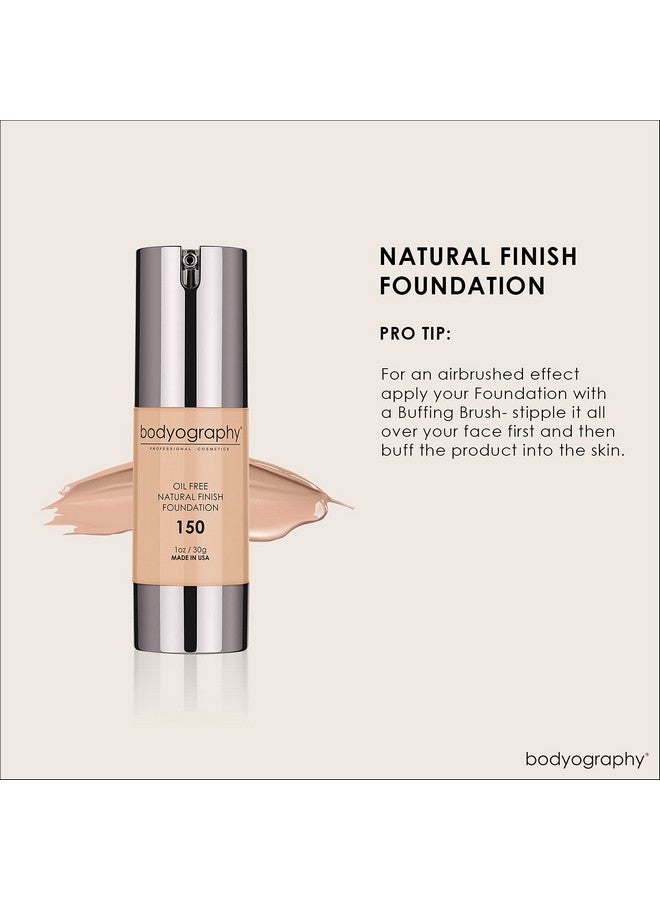 BODYOGRAPHY - NATURAL FINISH Foundation (Light Medium #150): Oil-Free Anti-Aging Salon Natural Finish w/ Vitamin E, C, Antioxidants | Vegan, Gluten-Free, Paraben-Free - Image 5