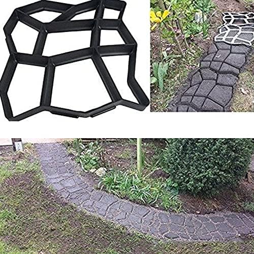 KLIZNIL Garden Stone Making Path from Cement Making Walk Maker Reusable Concrete Path Maker Molds Stepping Stone Paver Lawn Patio Yard Garden DIY Walkway Pavement Paving Moulds - Image 3