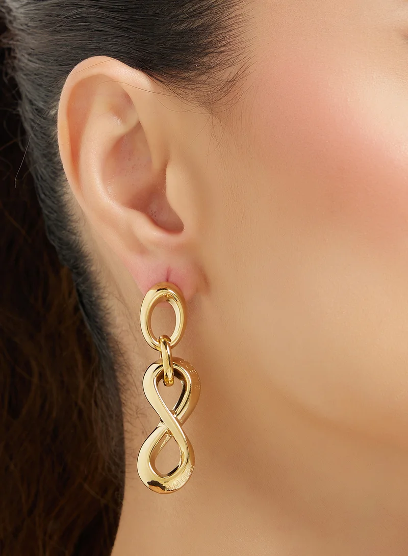 GUESS Jube05048Jwygt/U 52Mm Infinity Pendant Earrings