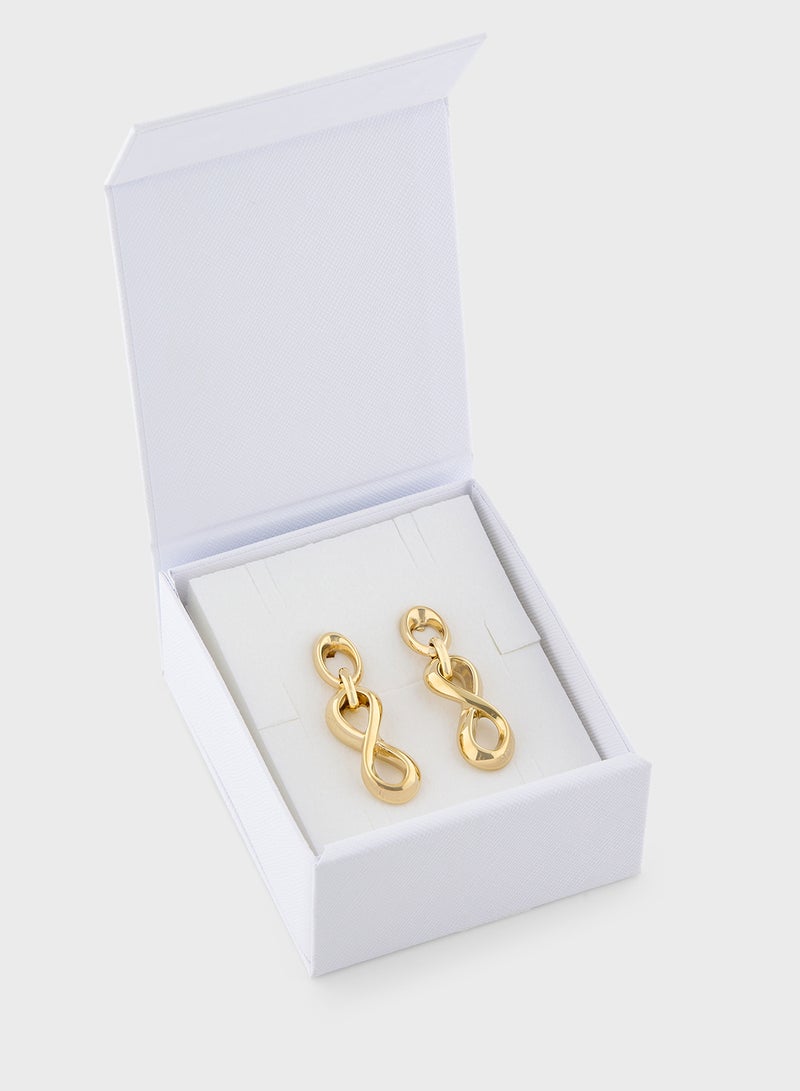GUESS Jube05048Jwygt/U 52Mm Infinity Pendant Earrings  - Image 3
