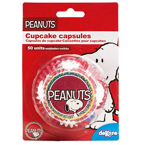 dekora Snoopy 339243 Pack of 50 Cupcake Cases Paper 5 X 5 X 3 Cm Brown - Image 2