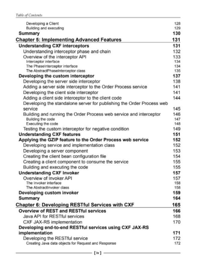 Apache CXF Web Service Development is a practical and simplified guide for developers who want to create and deploy SOAP and RESTful web services using the Apache CXF framework. - Image 4