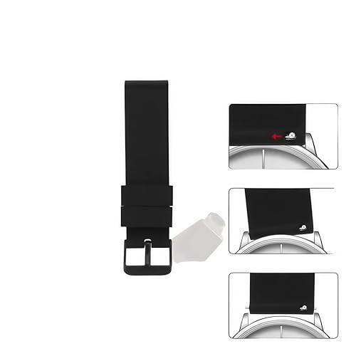Gladiadora® 20mm Watch Strap Compatible with Samsung Watch,S Pro,Realme,Pro 4 Max,Ultra,Ultra 2,One Plus Boat Flash, Noise Colorfit Pulse Grand, Noise Colorfit Soft Silicone (20mm Black) - Image 5